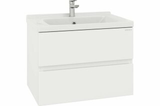 Тумба под раковину Эвада 70 подвесная, белая Onika 107059 (рак 124295 в комплект не входит)