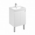 Тумба с раковиной AQUATON Сканди Doors 55 белый глянец/белый матовый 1A278801SD010