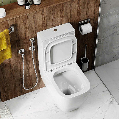 Унитаз компакт с бачком и сиденьем микролифт Cerutti SPA Chika CT8708
