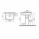 Раковина подвесная Vitra Zentrum 55 см 5632B003-0001