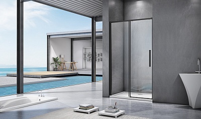 Душевое ограждение Good Door IDEA WTW-1300-C-B