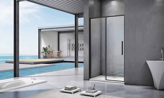 Душевое ограждение Good Door IDEA WTW-1300-C-B