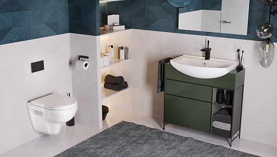 Унитаз подвесной безободковый Sanita Luxe Best (сиденье дюропласт, микролифт) BSTSLWH0104