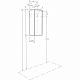 Шкаф подвесной Aquaton Асти белый матовый, белый глянец 1A262903AX2B0