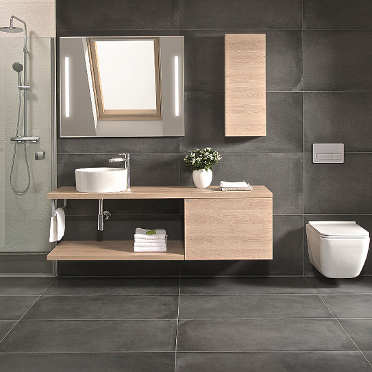 Раковина накладная 40 см круглая Aquaton Roca Mila 40 732700C000