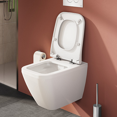 Сиденье для унитаза тонкое дюропласт с микролифтом Vitra 810-003-009