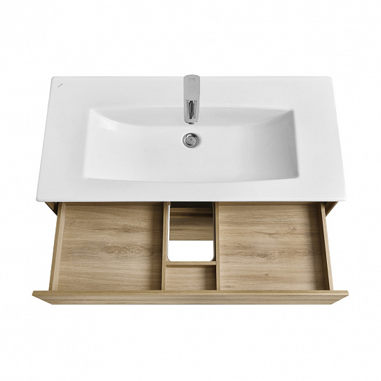 Тумба под раковину Aquaton Либерти 100 дуб эльвезия 1A279601LYC70 (под рак. Элина 100)