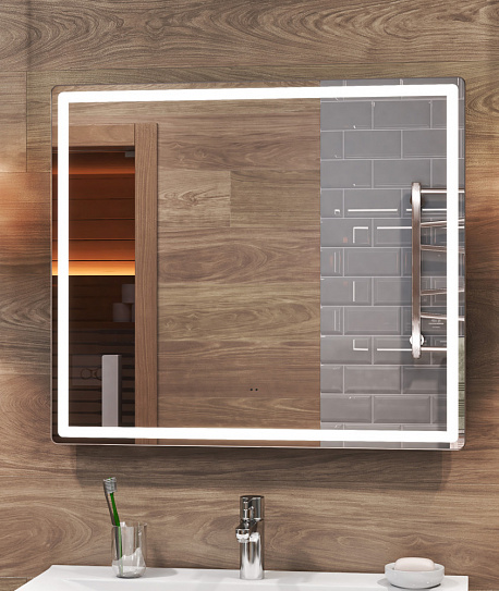 Зеркало с антизапотевателем Vigo Geometry Comfort 800