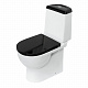 Унитаз-компакт Sanita Luxe Best Color Black (сиденье дюропласт, микролифт) BSTSLCC06100522