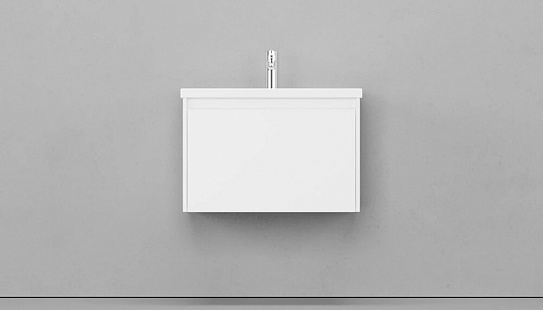 Тумба под раковину Klaufs 700-0-1 (Como) навесная белый Velvex