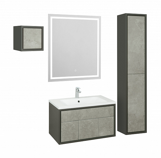 Тумба под раковину Aquaton Уэльс 100 графит 1A267601WA6A0 new