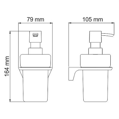 WasserKRAFT Elba Дозатор жидкого мыла K-7299