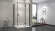 Душевое ограждение 120х90 MONTEREY EX-404B черное прозрачное стело 8мм