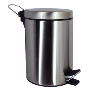 Ведро для мусора 3л нержавейка WasserKRAFT K-633NICKEL