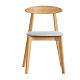 Стул из бамбука FN-240D NATURE BAMBOO+BELGE FABRIC