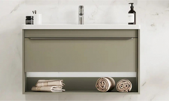 Тумба под раковину Aquaton Хоуп 100 Хаки 1A287401HP9D0 (под ум-к Миранда 100)