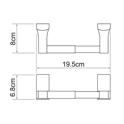 Держатель для туалетной бумаги WasserKRAFT Leine K-5022