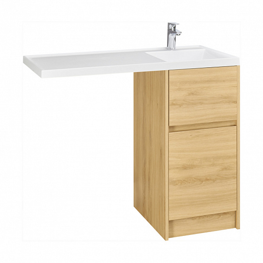 Фасад для тумбы Aquaton Лондри 40 к-т Дуб Сантана 1A274901LH0C0 (без корпуса, только фасад)