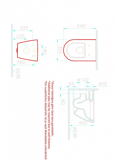 Vitra Sanibelle унитаз подвес.безобод. SmoothFlush 7551B003-0075
