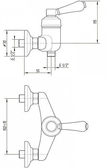 Смеситель для душа Migliore Ermitage ML.ERM-7038