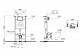 Комплект инсталляции с унитазом Vitra L-Box Integra Square 9856B003-7207