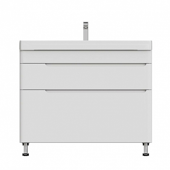 Тумба напольная MIRSANT Flat 100/2 (раковина Astra 100,Line 100) (рак. 268528, 268529 в комплект не входит)