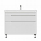 Тумба напольная MIRSANT Flat 100/2 (раковина Astra 100,Line 100) (рак. 268528, 268529 в комплект не входит)
