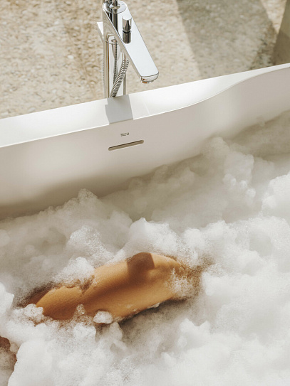 Ванна отдельностоящая 159х79 Roca Raina из материала Stonex белая 248466000