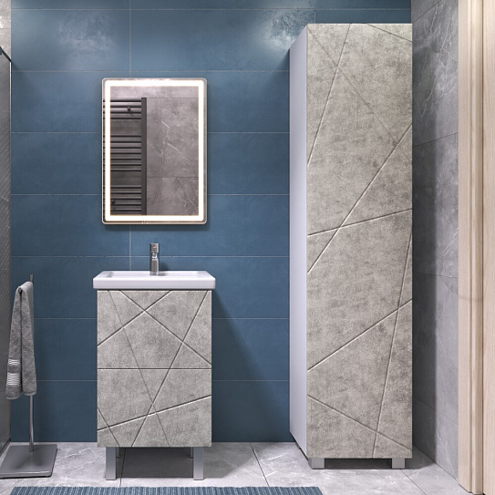 Тумба Geometry 500-0-2 бетон под ум Комо VIGO 400