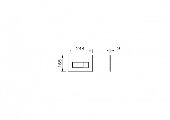 Клавиша смыва Vitra Root Square 740-2311