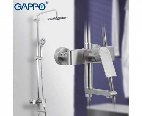 Душевая система с верхним душем, нержавеющая сталь Gappo G2499-20