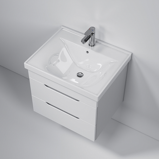 Тумба подвесная MIRSANT Soho Quadro 60 (раковина Deep-60) (рак.264491 в комплект не входит)