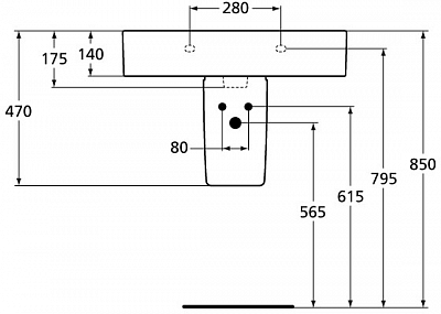 Полупьедестал Ideal Standard Connect E797401