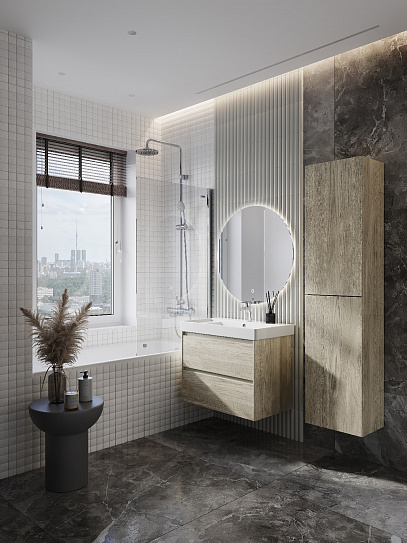 Тумба под раковину Roca Ona 800 светлый дуб 2 ящика A857630512