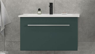 Тумба под раковину Posse 750-0-1 навесная верде Velvex tp POS OSK 751Y верде, дуб золотой (под раковину Оскар 750)