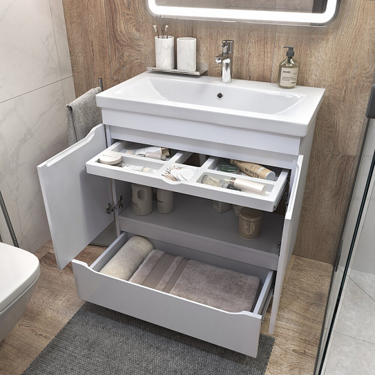 Тумба с раковиной Grani 800-2-1