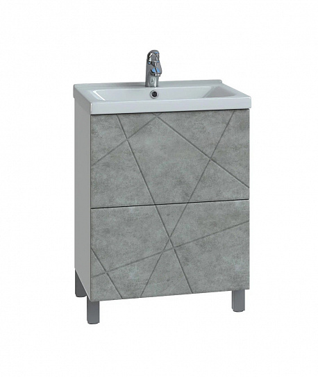 Тумба напольная Vigo Geometry 600-0-2 (под ум Фостер) tn.bsf.GEO.FOS.60.2Y бетон