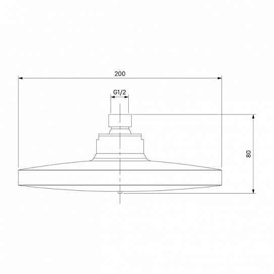 Смеситель с верхним душем и изливом 426924 Simp SIMSB1FM06