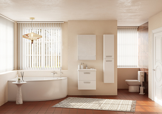 Тумба с раковиной Roca The Gap 60 ZRU9302734, белая матовая