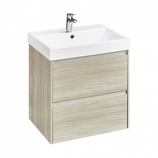 Тумба под раковину Roca Ona 600 светлый дуб 2 ящика A857613512