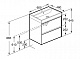 Тумба под раковину Roca Ona Ivory 600 слоновая кость, 2 ящика, ZRU9307861