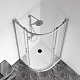 Душевой уголок GoodDoor Cube R-80-C-CH 80х80 хром, четверть круга, КУ00001