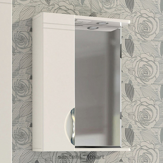 Шкаф зеркало в ванную 50 см Vigo Callao 50 левое без подсветки