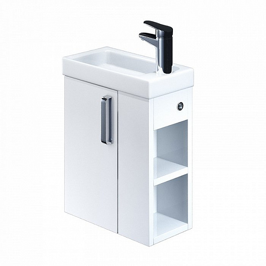 Тумба с раковиной 40 см Iddis Torr 40 TOR40WRi95K полки справа