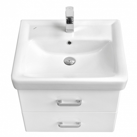 Тумба с раковиной Акватон Америна 60 белая 1A135401AM010
