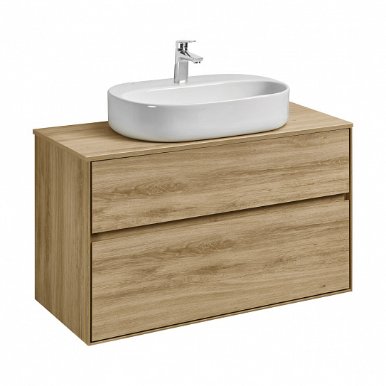 Столешница под раковину Aquaton Либерти 75 дуб эльвезия 1A281003LYC70