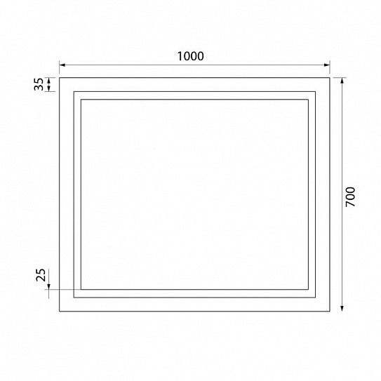 Зеркало с подсветкой 100 см, IDDIS Zodiac ZOD1000i98