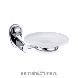 Мыльница WasserKRAFT стекло K-9229 хром