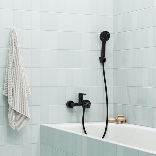 Душевой комплект, черный матовый, Buena, IDDIS BUE1FB0i16