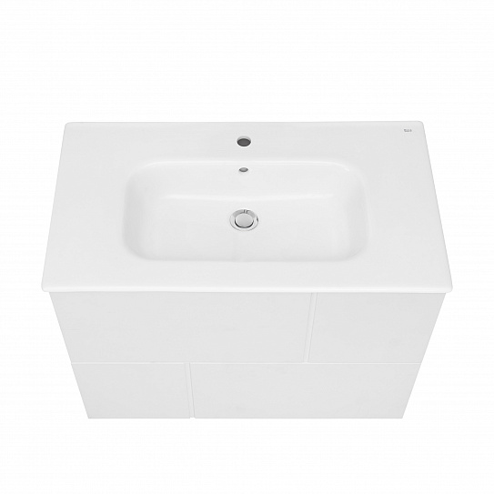 Тумба с раковиной Roca Luna 80 2 ящика ZRU9307765, белый